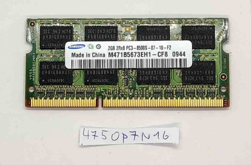 Samsung 2GB DDR3 RAM SODIMM M471B5673FH1-CF8