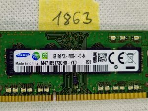 Samsung 4GB 1600MHz PC3L-12800S DDR3-1600 M471B5173QH0 Prijenosna memorija RAM nadogradnja