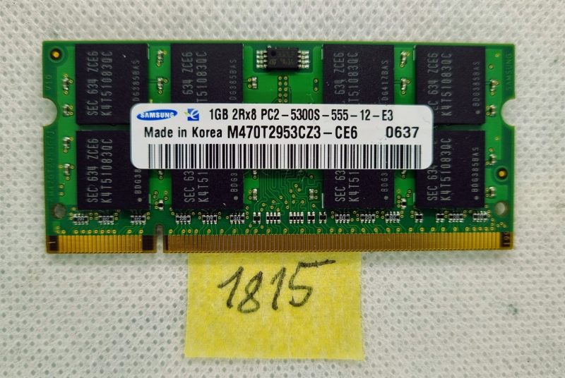 Samsung M470T2953CZ3 1GB PC2 memorijski RAM modul - poboljšajte performanse vašeg prijenosnog računala
