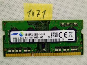 Samsung M471B5173DB0-YK0 4GB PC3L-12800 DDR3-1600MHz 204-pinska RAM memorija prijenosnog računala