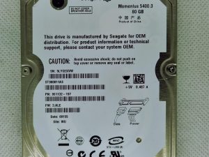 Seagate HDD ST980811AS 80GB 5200RPM 9S1132-197 2,5 SATA 8MB Cache 150Mbps
