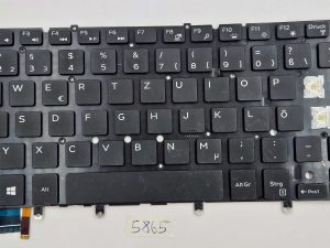 Jedna tipka tipkovnice za Dell XPS 13 Inspiron 13 15 | Nordijski raspored | Pozadinsko osvjetljenje | Dijelovi prijenosnog računala
