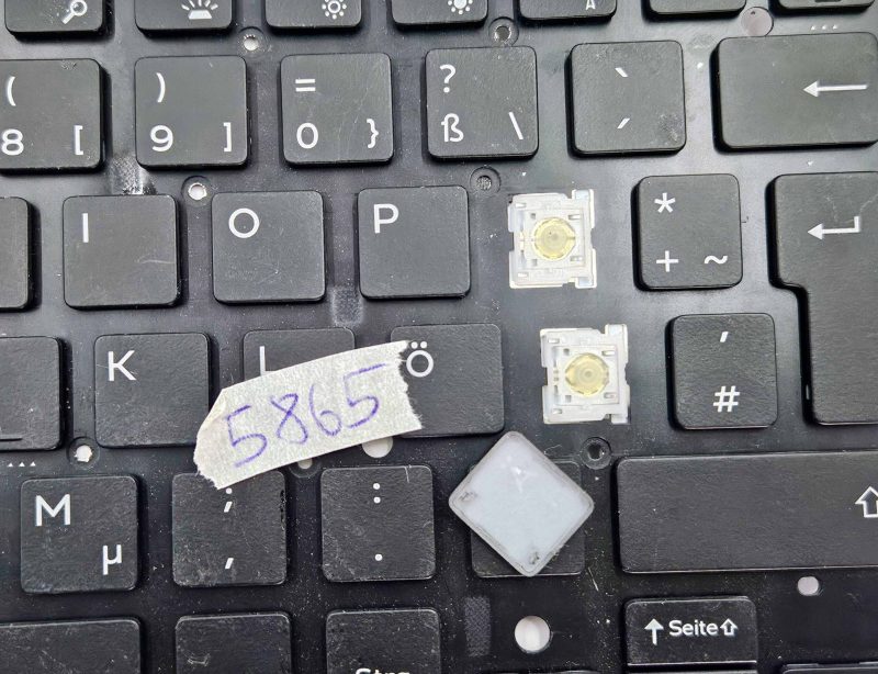 Jedna tipka tipkovnice za Dell XPS 13 Inspiron 13 15 | Nordijski raspored | Pozadinsko osvjetljenje | Dijelovi prijenosnog računala - Slika 2