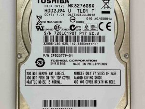 Toshiba 320GB MK3276GSX 2,5" interni HDD za prijenosno računalo 5400RPM SATA - 100% zdravlje