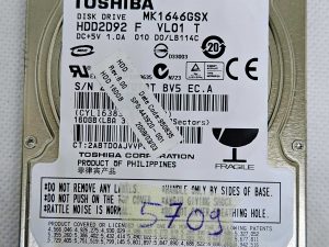 Toshiba MK1646GSX 160 GB 2,5" SATA HDD – originalni tvrdi disk za prijenosno računalo