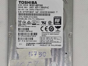 Tvrdi disk za prijenosno računalo Toshiba MQ01ABF050 500 GB 2,5" SATA HDD – OEM, testirano, brzo!