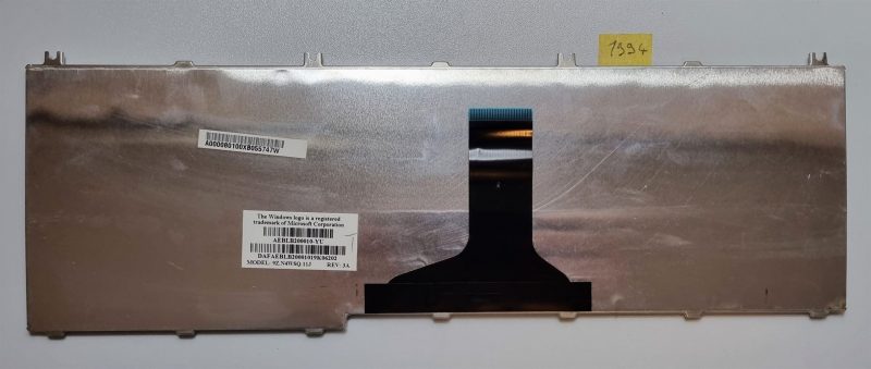 Toshiba Satellite C660-115 bijela tipkovnica za prijenosno računalo 9Z.N4WSQ AEBL6500020 - originalna zamjena - Slika 2