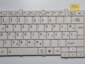 Toshiba Satellite C660-115 bijela tipkovnica za prijenosno računalo 9Z.N4WSQ AEBL6500020 - originalna zamjena