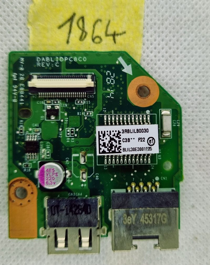 Toshiba Satellite L50-B Ethernet LAN USB PCB ploča DABLIDPC8C0 PRBLILB0030