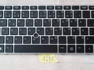 Tipkovnica s okvirom, pozadinskim osvjetljenjem kompatibilna s HP pn 836308-031 836307-031 - SWE/FIN