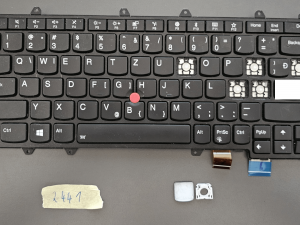 Jedna tipka & Šarke za Lenovo ThinkPad Yoga X380 370 US tipkovnicu 01HW575 | SN20P38586 | Pozadinsko osvjetljenje | Dijelovi prijenosnog računala