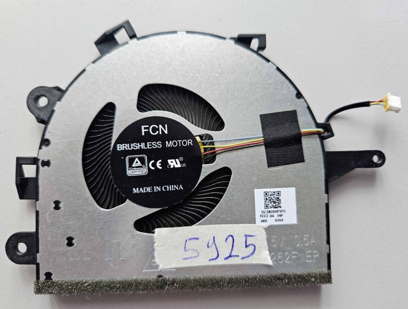 Rabljeni CPU ventilator za Lenovo IdeaPad 3-17ADA05 3-17ARE05 DC28000F5F0