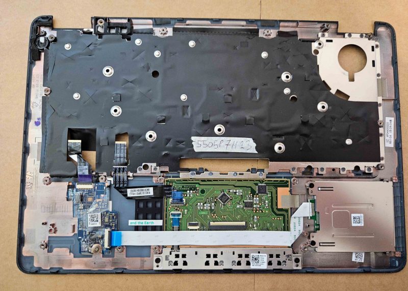 Rabljeni oslonac za ruku Dell Latitude E7250 s sklopom dodirne podloge 051V69 51V69 original - Slika 2