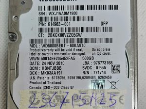 WD Western Digital Scorpio Black HDD 500GB SATA WD5000BEKT-75KA9TO - Pohrana visokih performansi
