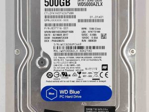 Western Digital Blue 500GB 7200 RPM 3.5" SATA HDD - WD5000AZLX - 100% zdravlje