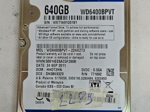 Western Digital WD6400BPVT-80HXZT3 640GB SATA 2.5 tvrdi disk - pouzdano rješenje za pohranu!