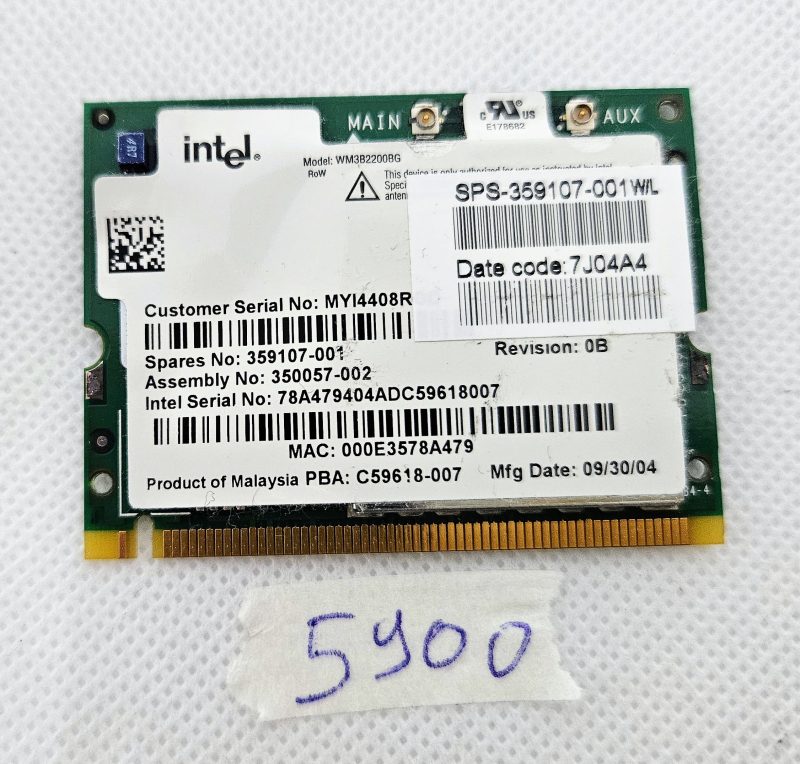 Modul WiFi bežične ploče 359107‑001 – Dijelovi prijenosnog računala HP Compaq NX8220 – Prave fotografije
