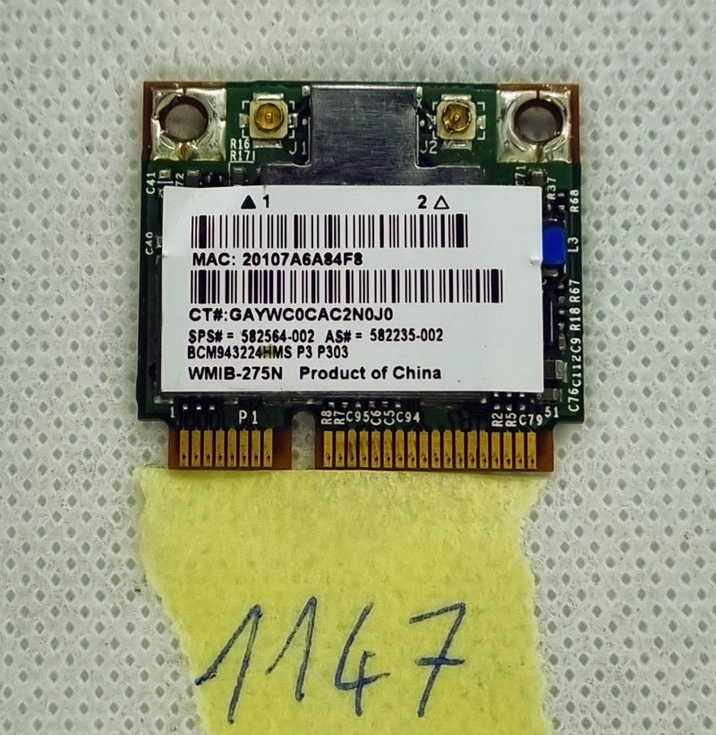 Bežična WiFi kartica za HP PROBOOK 6560B - 582564-002 - 582235-002
