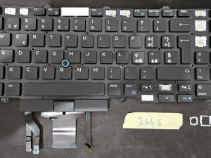 Pojedinačna tipka na tipkovnici prijenosnog računala za Dell Latitude E5550, Precision 3510/7510 - pozadinsko osvjetljenje - dio 0HYRF9