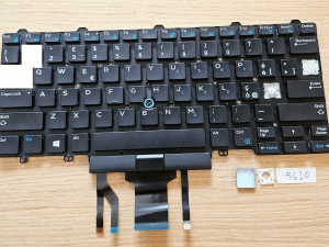 Zamjena tipki tipkovnice Dell Latitude E5450/E7450 - pozadinsko osvjetljenje (0D19TR)