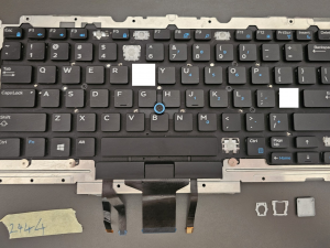 Originalna tipka za tipkovnicu prijenosnog računala za Dell Latitude E5490 E7470 7490 - američki engleski s pozadinskim osvjetljenjem - dio D19TR WTYY8