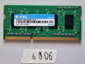 DSL 2GB PC3-10600 DDR3 1333MHz CL9 240-pinski DIMM RAM memorijski modul za stolna računala