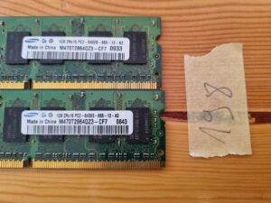 Samsung 1GB 2rx16 Pc2-6400s-666-12-a3 laptop RAM memória