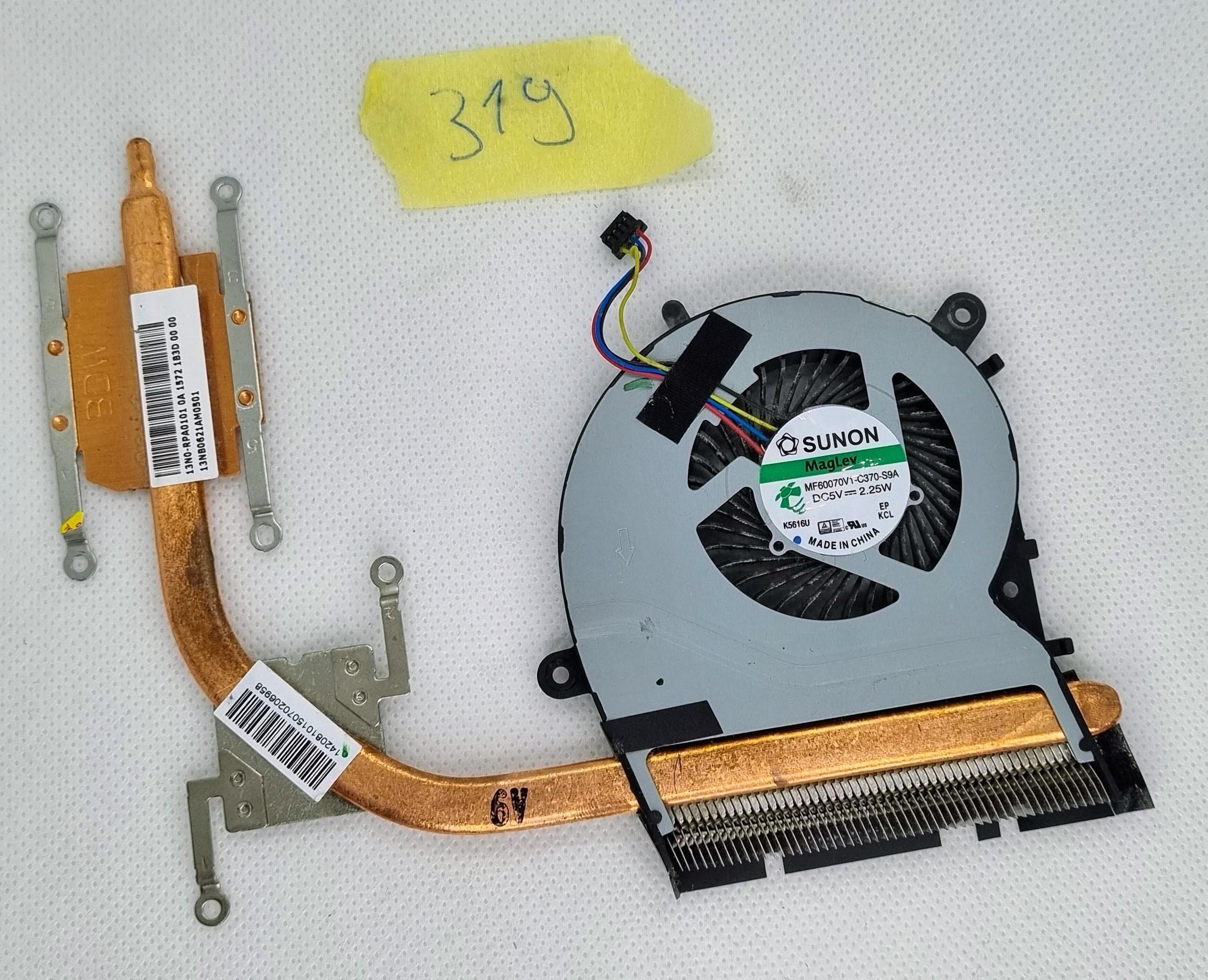 Cpu hűtőventilátor: ASUS X455LD X455CC X555 r455l X555LD K555 MF60070V1-C370-S9A