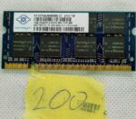 Nanya 1GB PC2-5300 DDR2-667MHz nem ECC NT1GT64U8HB0BN-3C laptop memória