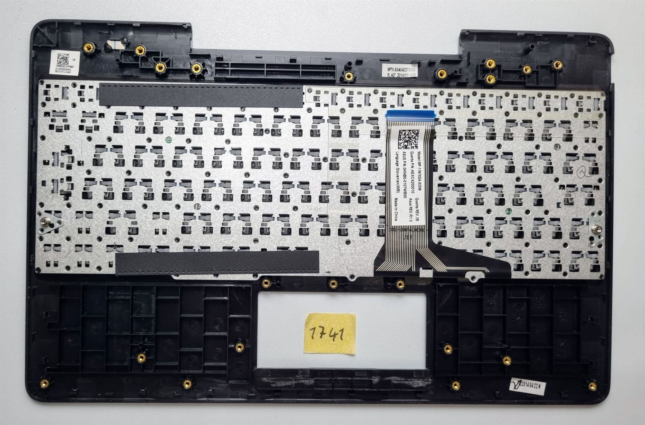 Asus Transformer Book T100 T100A T100C T100T T100TA T100TAF T100TAL T100TAM felső csuklótámasz billentyűzet - Image 2