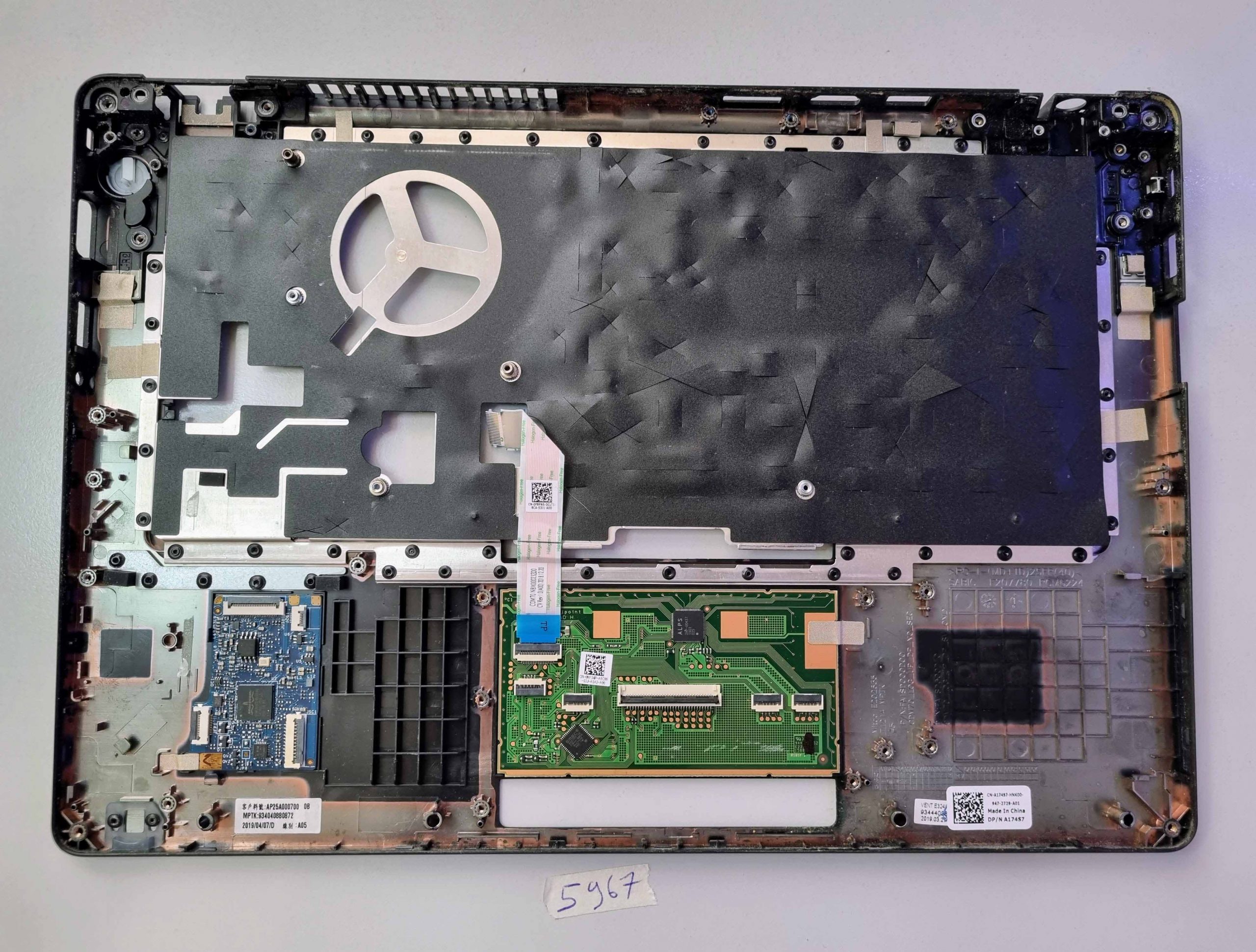 Dell Latitude 5480 5490 csuklótámasz A17457 0NF94P | Eredeti laptop alkatrész csere - Image 2