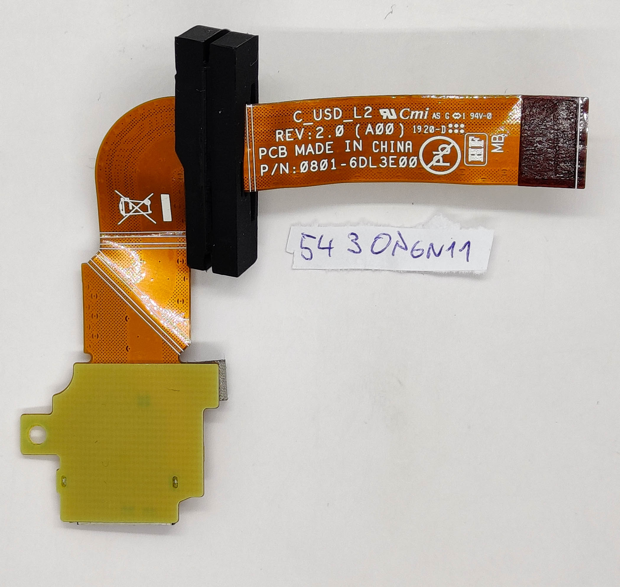 Dell Latitude 7212 robusztus táblagép Micro SD kártyanyílás kábel - Image 2