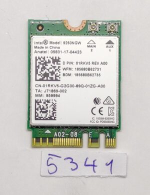 Dell Precision 5530 Wireless Module 9260NGW Wi-Fi kártya – Eredeti alkatrész