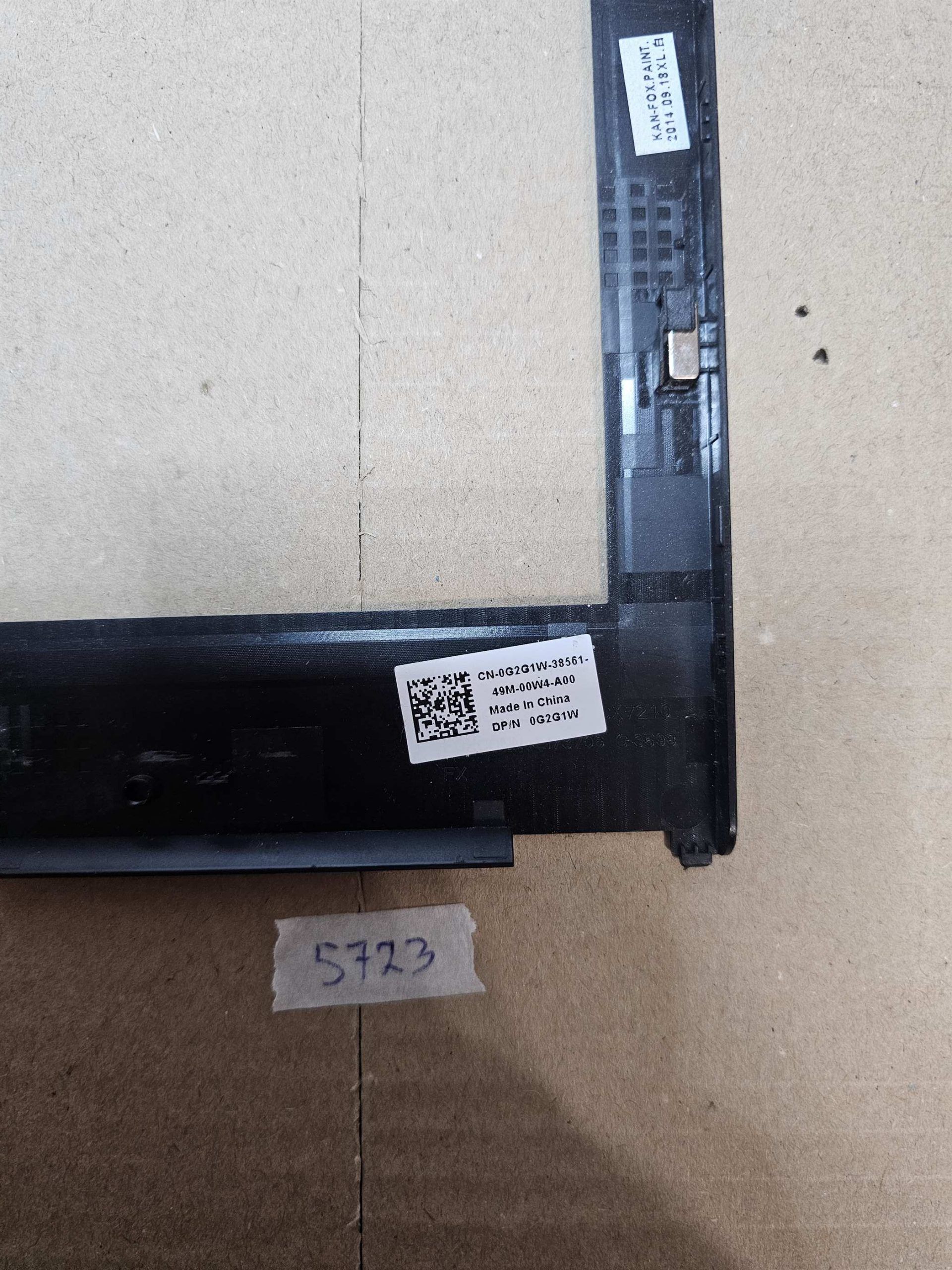 Dell Precision M4800 LCD elülső keret előlap G2G1W 0G2G1W | Eredeti laptop alkatrész - Image 2