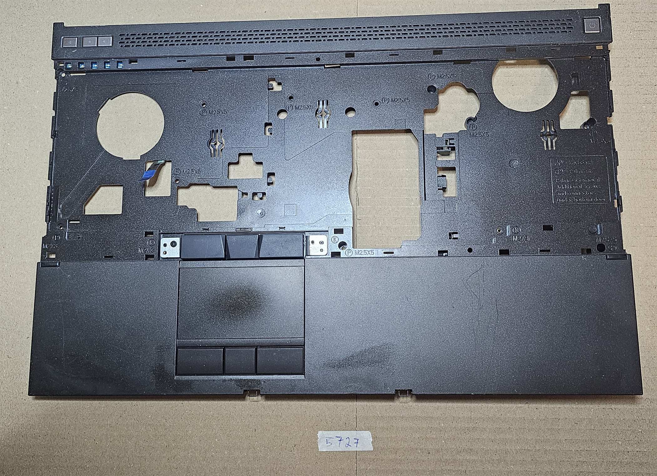 Dell Precision M4800 csuklótámasz érintőpaddal DP/N 030X9V – Eredeti laptop alkatrész