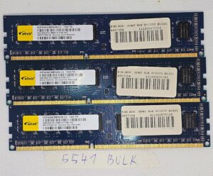 BULK 3 x Elixi 4 GB PC1333 asztali RAM - M2F4G64CB8HG4N-CG használt memóriamodul