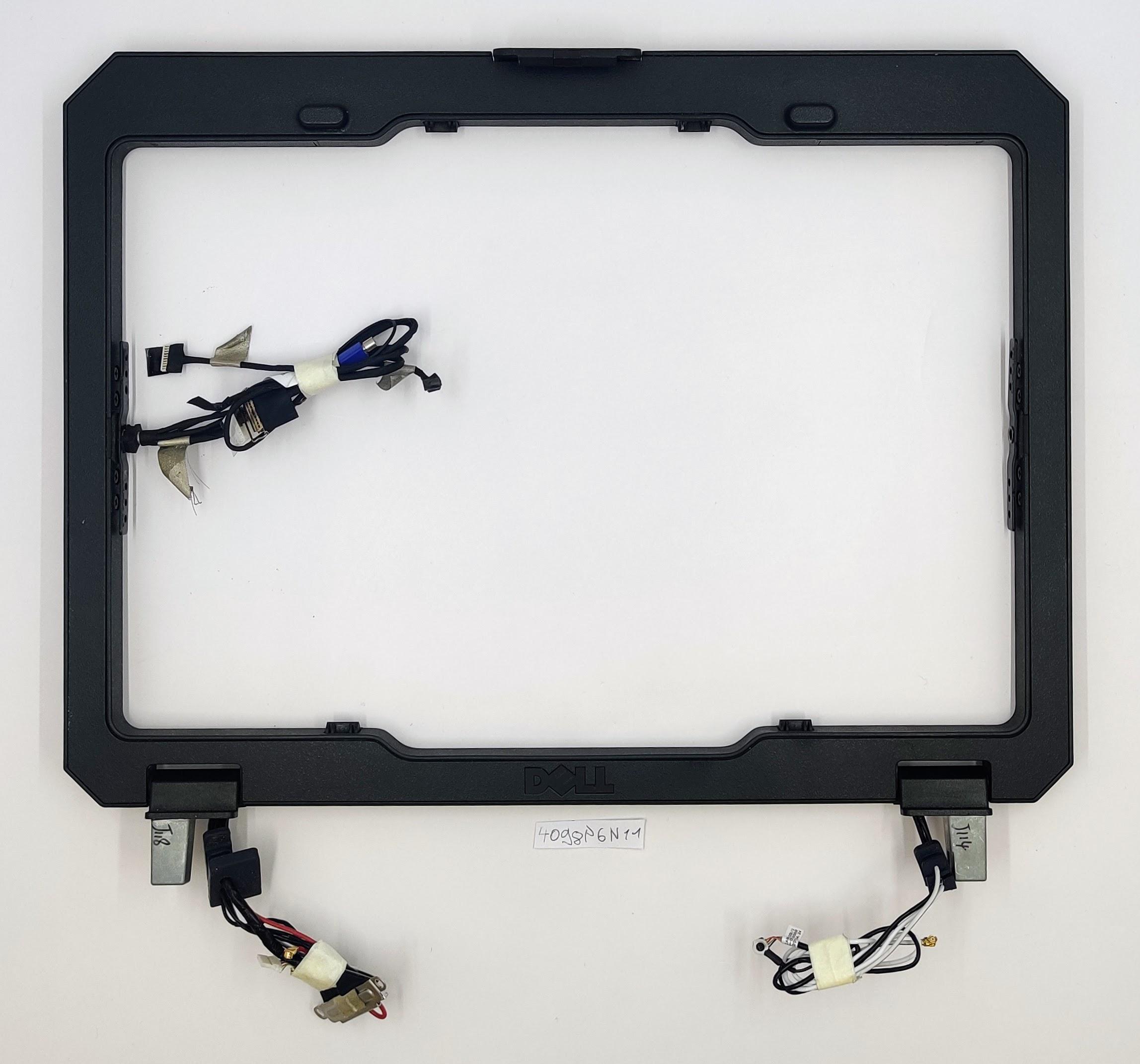 Eredeti Dell Latitude 12 Rugged Extreme 7204 képernyőkeret előlappal és zsanérokkal