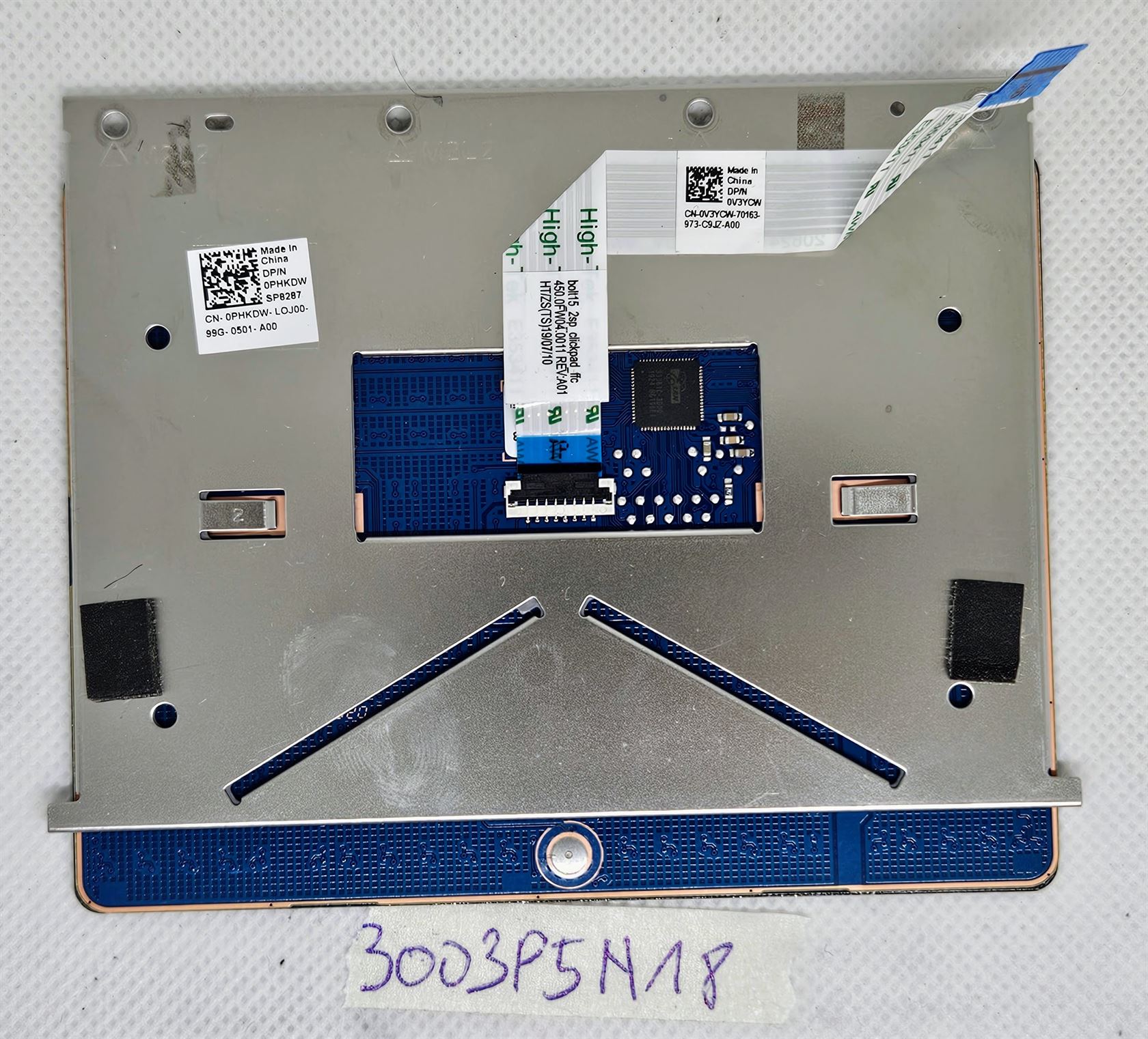 Eredeti Dell Latitude 3500 érintőpad szerelvény szalaggal – 0PHKDW laptop alkatrészek - Image 2