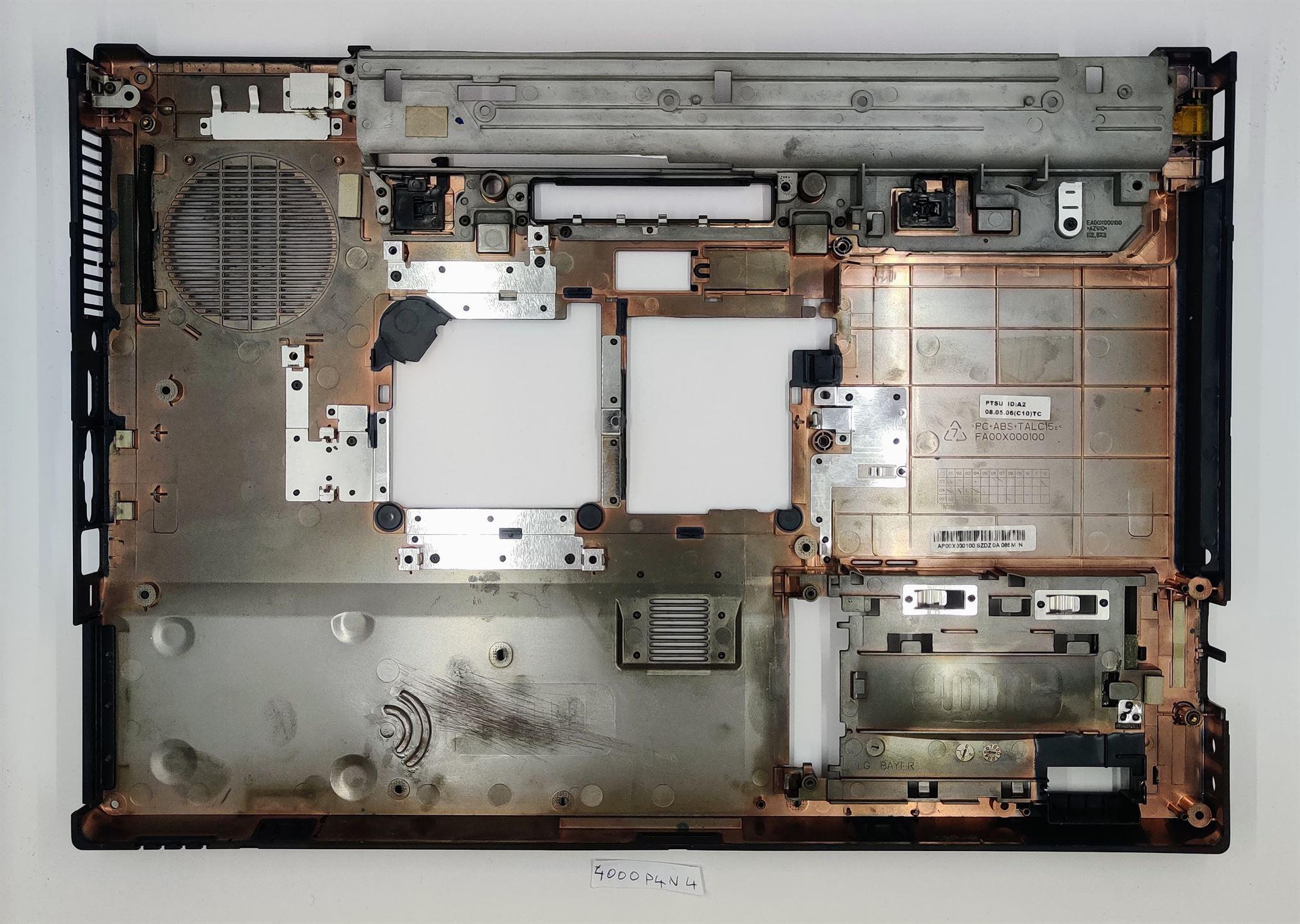 Eredeti HP Compaq 8710WP laptop alsó házburkolat szerelvény fekete AP00X000100 - Image 2