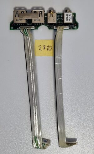 Eredeti HP Compaq NX7400 Audio USB alaplap port panel 6050A2042601-AUDIO-A03 w kábelek