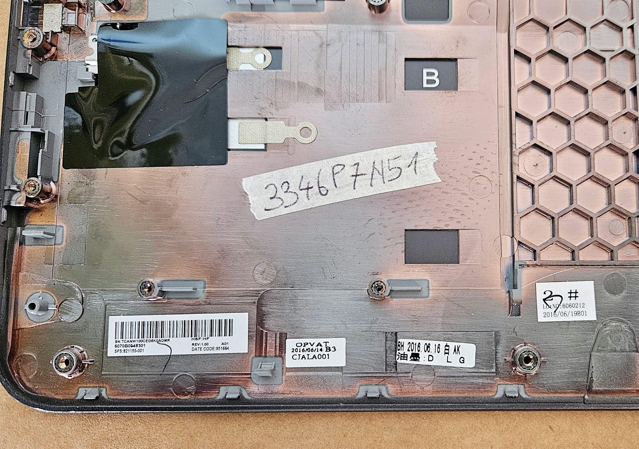 Eredeti HP ZBook 15U G3 821155-001 6070B0948301 laptop csuklótámasz - OEM csere - Image 3