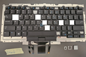 Eredeti laptop billentyűzet kulcs a Dell Latitude E5490 E7470 7490-hez - amerikai angol háttérvilágítás - D19TR WTYY8 rész