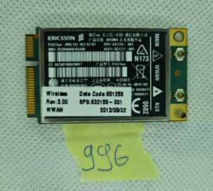 HP 2760P 8460W 8760W 2560 8460P F5521 HS2340 mobil szélessávú 3G kártya 632155-001