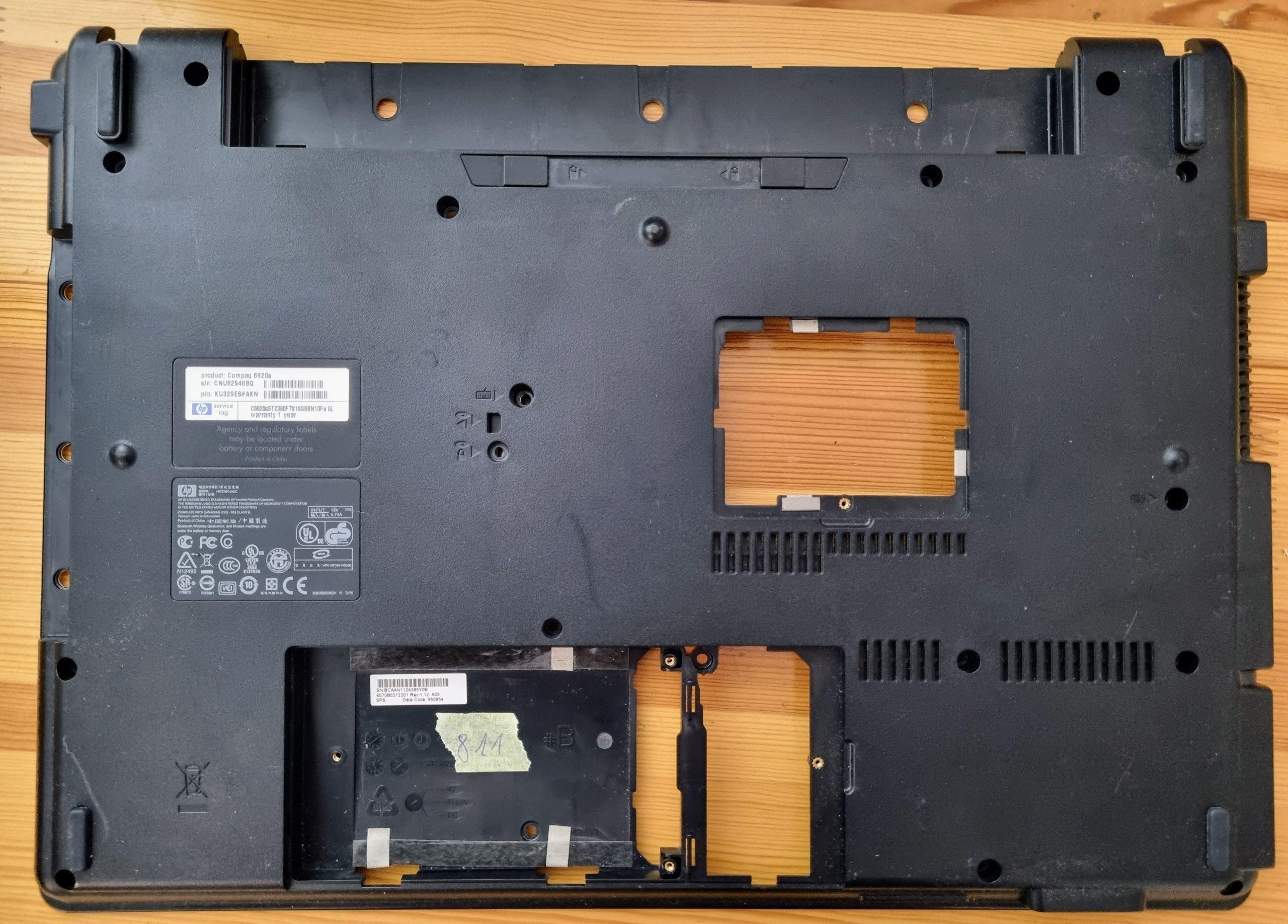 HP Compaq 6820s alsó alapburkolat 6070B0212201 - Image 2