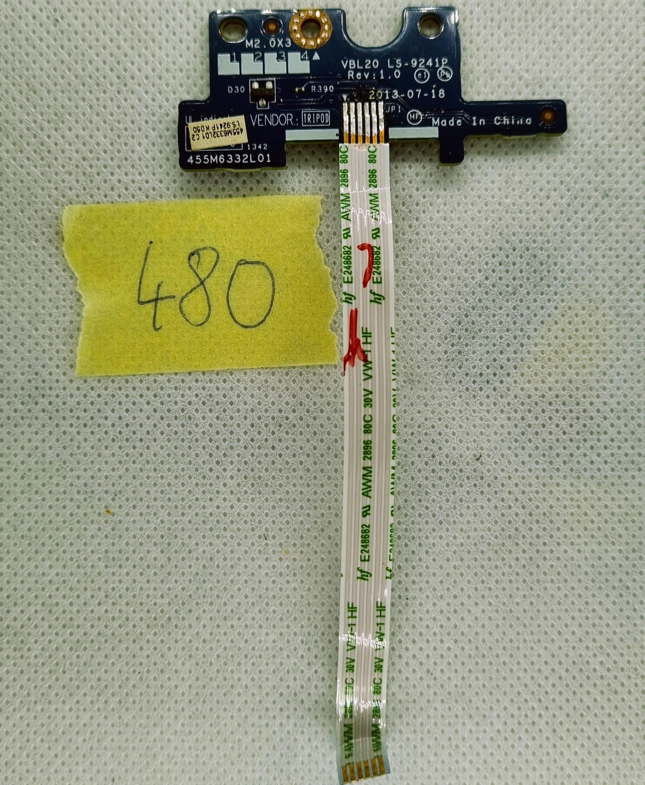 HP POWER SWITCH NYÁK 455M6332L01 ZBOOK 15-HOZ