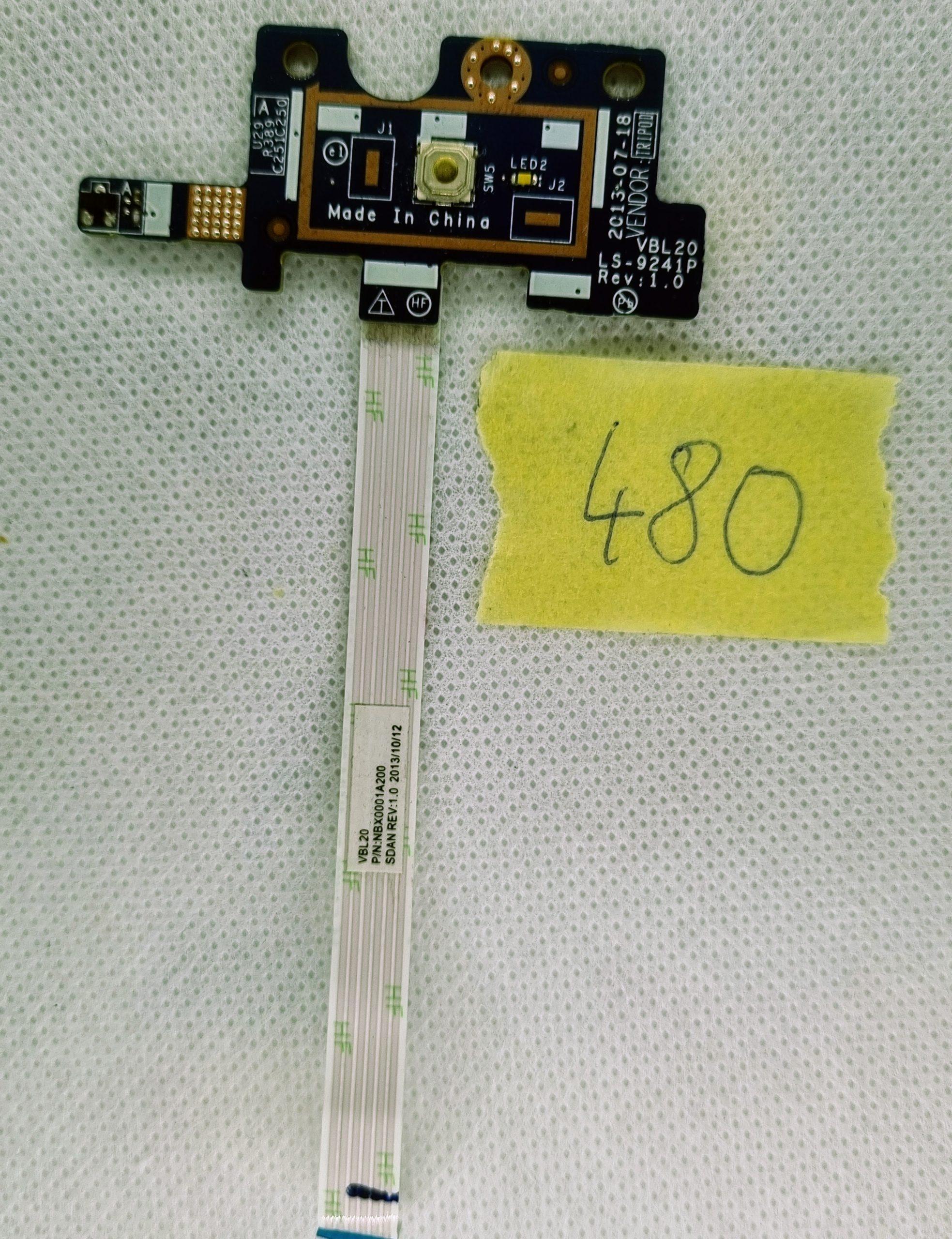 HP POWER SWITCH NYÁK 455M6332L01 ZBOOK 15-HOZ - Image 2