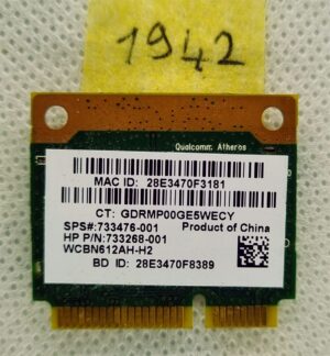 HP Pavilion 13 13-b000no WLAN Mappa Wifi Scheda 733476-001 – Eredeti csere
