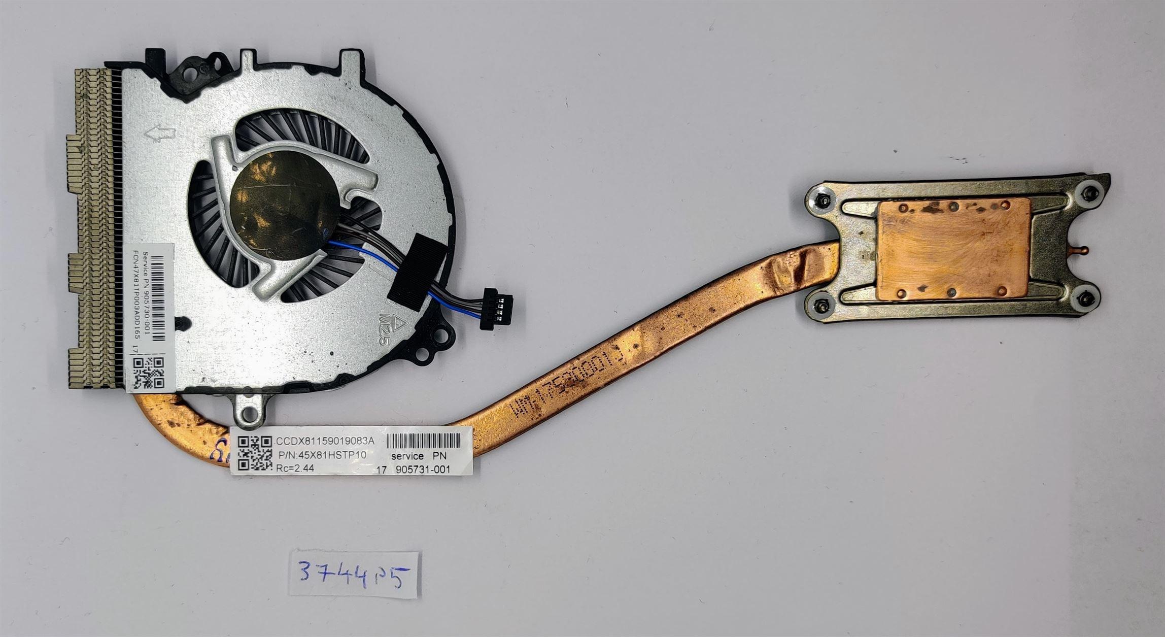 HP ProBook 430 G4 laptop ventilátor hűtőbordával 905730-001 905731-001 | Eredeti hűtési megoldás - Image 2