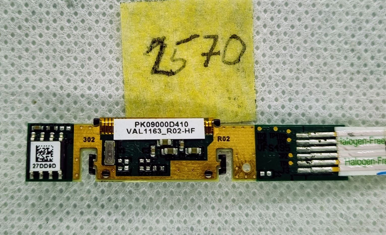 HP Zbook 15 G2 ujjlenyomat-érzékelő ujjlenyomat-tábla PK09000D410 – Eredeti OEM alkatrész