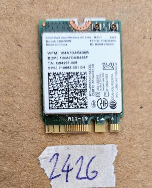 Intel 7260NGW 802.11AC NGFF vezeték nélküli Wifi + Bluetooth BT 4.0 Mini WLAN kártya
